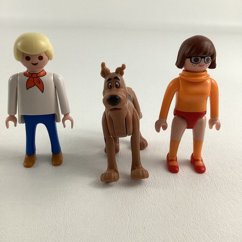 Playmobil Scooby Doo Playset Replacement Figures Fred Velma Scoob Geobra Toy Lot - Picture 2 of 7